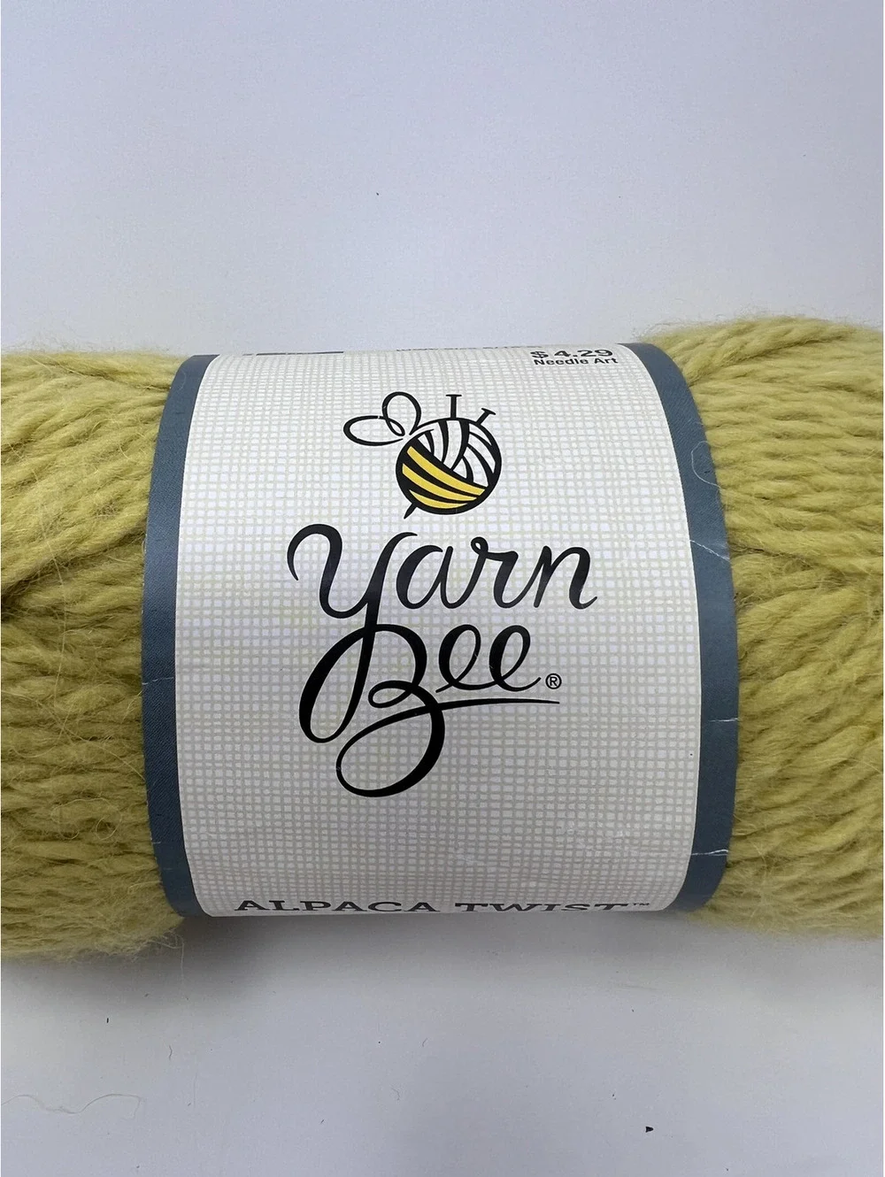 Yarn Bee Alpaca Twist Yarn Skeins - Mustard Yellow and Dusty Rose